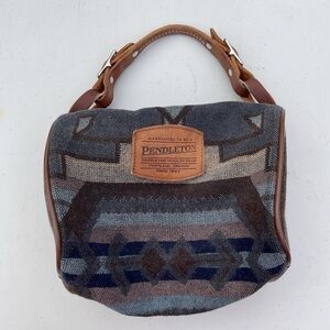 Pendleton Mini Bag in Gray and Navy